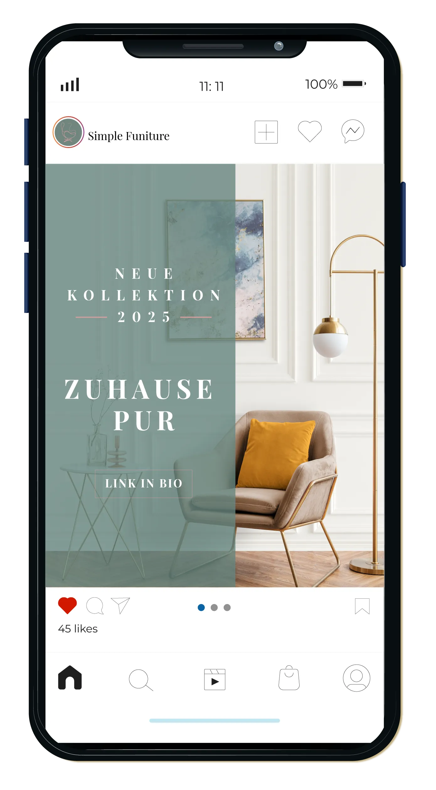 Beispiel für Social-Media-Content von LuNi Marketing
