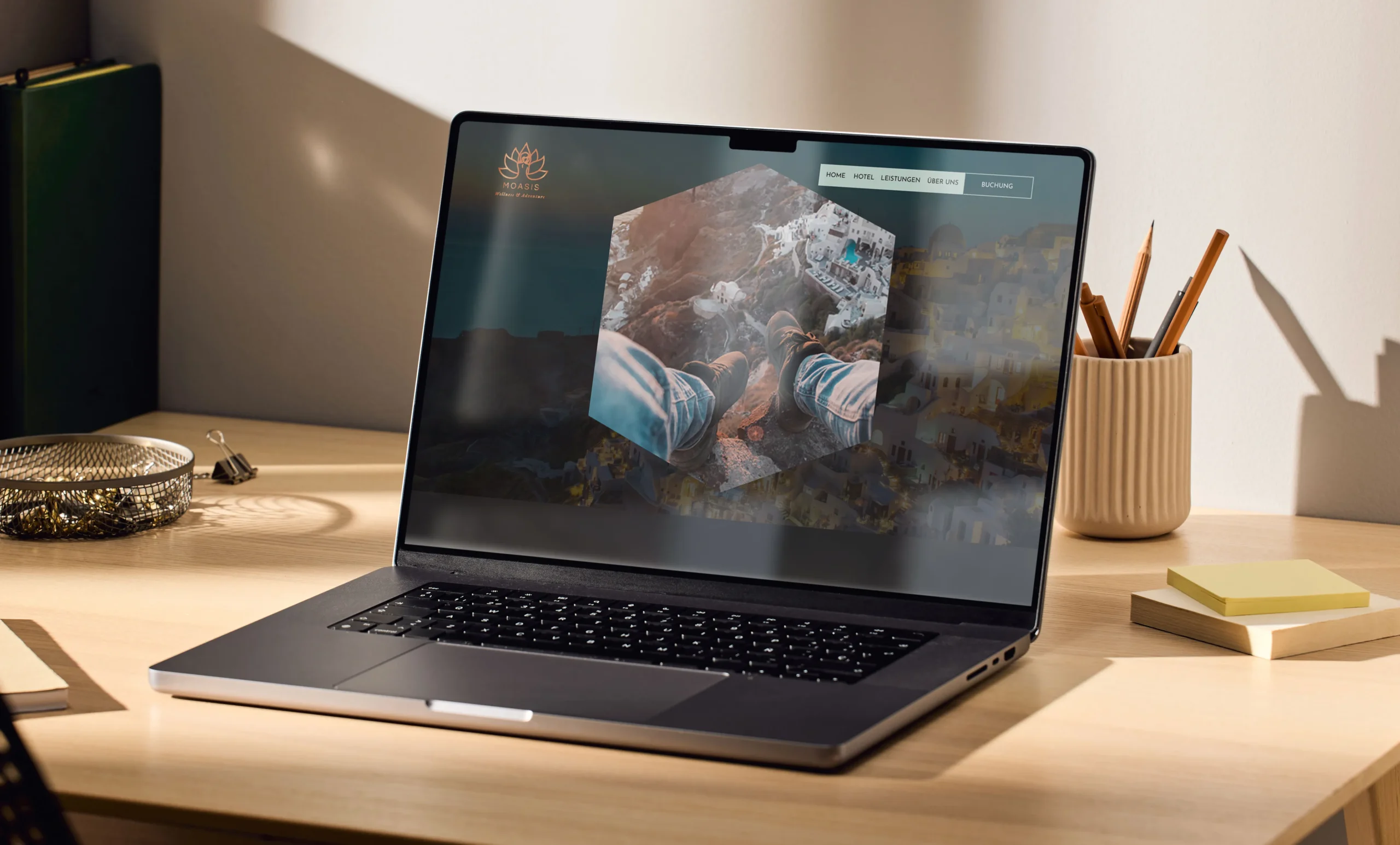 Referenzprojekt „Moasis“: Webdesign von LuNi Marketing